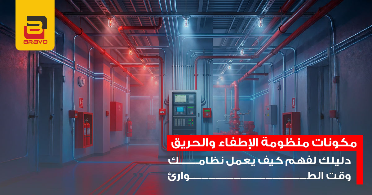 مكونات منظومة الإطفاء والحريق: دليلك الشامل لعام 2026
